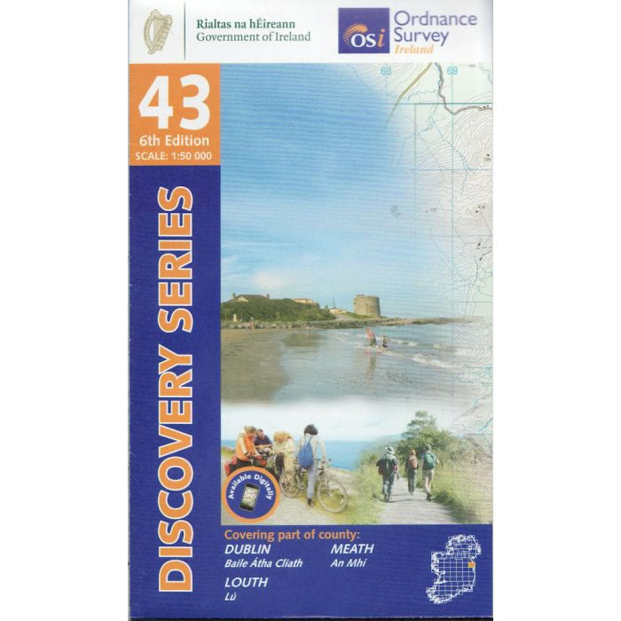Irish Discovery Map 43, Dublin, Meath and Louth